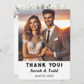 Vielen Dank für Ihre Hochzeitkarte Save The Date (Vorne/Hinten)