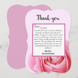 Vielen Dank für Ihre Hochzeitskarte Einladung