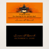 Vielen Dank für Ihre Hochzeitskarten - Halloween-L (Vorne & Hinten)