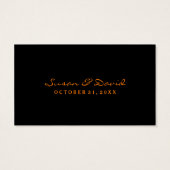 Vielen Dank für Ihre Hochzeitskarten - Halloween-L (Rückseite)