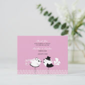 Vielen Dank für Ihre Hochzeitstorte Postkarte (Stehend Vorderseite)