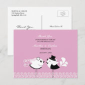 Vielen Dank für Ihre Hochzeitstorte Postkarte (Vorne/Hinten)