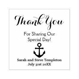 Vielen Dank für Ihre individuelle kautische Hochze Gummistempel