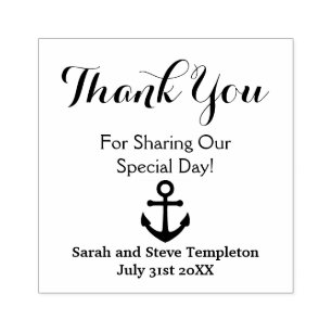 Vielen Dank für Ihre individuelle kautische Hochze Gummistempel