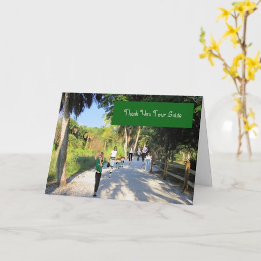 Vielen Dank für Ihre Karte für den Tour Guide (Gelbe Blume)