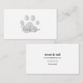 Vielen Dank für Ihre Karte für Heimtiergeschäft, H (Vorne/Hinten)