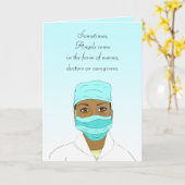 Vielen Dank für Ihre Karte für Krankenschwester od (Gelbe Blume)