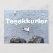 VIELEN DANK FÜR IHRE KARTE IN TÜRKISCH (Vorderseite)