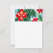 Vielen Dank für Ihre Karte mit hawaiianischer Form (Rückseite)