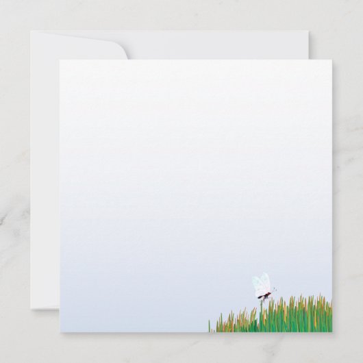 Vielen Dank für Ihre Katze und Vögel im Garten Karte (Rückseite)