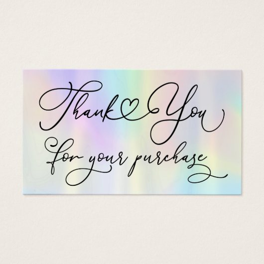 Vielen Dank für Ihre Kauf Imitate iridescent (Vorderseite)