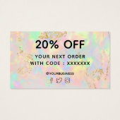 Vielen Dank für Ihre Kauf Imitate iridescent opal (Rückseite)