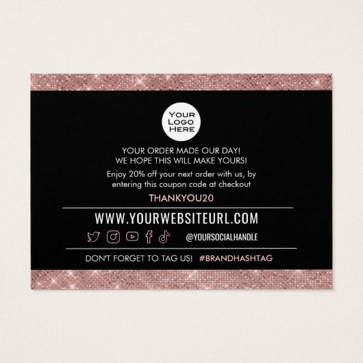 Vielen Dank für Ihre Käuferermäßigungskarte (Rückseite)