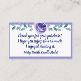 VIELEN DANK FÜR IHRE KAUFKAUFSKARTEN BEGLEITKARTE