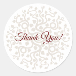 Vielen Dank für Ihre kleinen Round Stickers