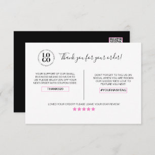 Vielen Dank für Ihre Kundendiskontkarte Dankeskarte