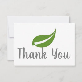 Vielen Dank für Ihre Leaf Card Mitteilungskarte