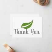 Vielen Dank für Ihre Leaf Card Mitteilungskarte (Vorderseite/Rückseite Beispiel)