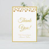 Vielen Dank für Ihre Liebe Dankeskarte (Stehend Vorderseite)