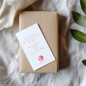 Vielen Dank für Ihre Liebe Herzeinführungskarte Begleitkarte