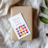 Vielen Dank für Ihre Liebe Herzeinführungskarte Begleitkarte