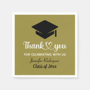 Vielen Dank für Ihre Liebe und Dank an die Graduie Serviette