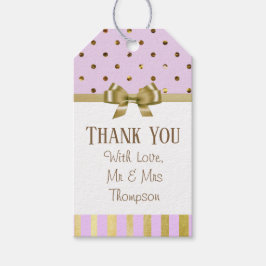 Vielen Dank für Ihre Lila und goldene Hochzeitstag Geschenkanhänger