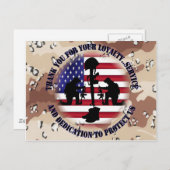 Vielen Dank für Ihre Loyalität ....... Postkarte (Vorne/Hinten)