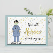 Vielen Dank für Ihre medizinische Berufliche Flach (Stehend Vorderseite)