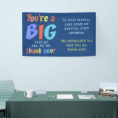 Vielen Dank für Ihre Mitarbeiterzufriedenheit Banner (Messeveranstaltung)