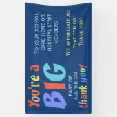 Vielen Dank für Ihre Mitarbeiterzufriedenheit Banner (Vertikal)