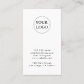 Vielen Dank für Ihre moderne Business-Logos-Discou Visitenkarte (Rückseite)