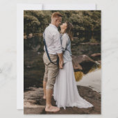 Vielen Dank für Ihre Multi Foto Collage Hochzeit (Rückseite)