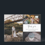 Vielen Dank für Ihre Multi Foto Collage Hochzeit<br><div class="desc">Vielen Dank Design Hochzeit Dankeschön Karten mit vier Ihrer Lieblings-Hochzeit Fotos. Zeigen Sie Ihrer Familie und Ihren Freunden Ihre Wertschätzung dafür, dass Sie Teil Ihrer Hochzeitsfeier mit einer dieser schönen Sake-Karten sind. Passen Sie Ihre kurzen Nachrichten und Namen an. Kontaktieren Sie mich über den unten stehenden Button, wenn Sie Hilfe...</div>
