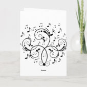 Vielen Dank für Ihre Musik Dankeskarte (Rückseite)