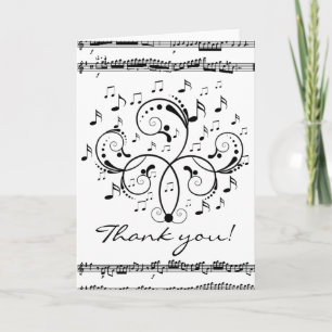 Vielen Dank für Ihre Musik Dankeskarte