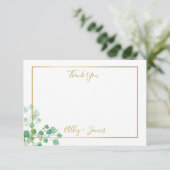 Vielen Dank für Ihre Nachricht mit Efeu-Blattwerk  Dankeskarte (Stehend Vorderseite)