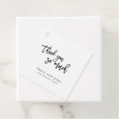 Vielen Dank für Ihre Namen und Ihre Nachricht Hoch Geschenkanhänger (Beispiel)