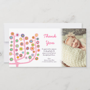 Vielen Dank für Ihre neue Baby Ankunft Geschenk Fo Dankeskarte