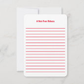 Vielen Dank für Ihre Onkologie Team Note Card Dankeskarte (Rückseite)