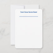 Vielen Dank für Ihre Onkologie Team Note Card Dankeskarte (Rückseite)