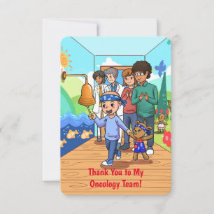 Vielen Dank für Ihre Onkologie Team Note Card Dankeskarte