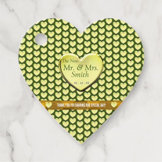 Vielen Dank für Ihre Party-Hochzeit Geschenkanhänger (Vorderseite)