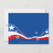 Vielen Dank für Ihre patriotischen Freunde Dankeskarte (Rückseite)