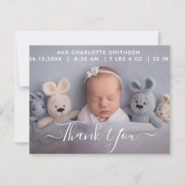 Vielen Dank für Ihre Personalisierte Geburtsankünd