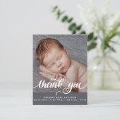 Vielen Dank für Ihre Personalisierte Geburtsankünd (Stehend Vorderseite)