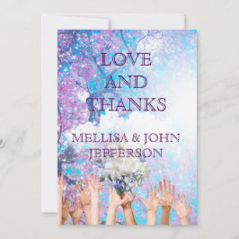 Vielen Dank für Ihre Personalisierte Hochzeitseinl Dankeskarte