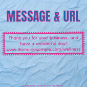 Vielen Dank für Ihre Personalisierte Text-URL Permastempel