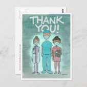 Vielen Dank für Ihre Postkarte (Vorne/Hinten)