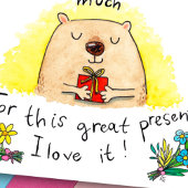 Vielen Dank für Ihre Postkarte von Nicole Janes